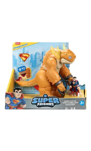 [BOYSAQCJDL07] Fisher-Prince Imaginext DC Superman Super Friends Superman Kaiju Clash JDL07