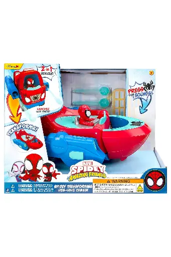 [BOYSGCASNF0379] Marvel Spidey Amazing  Friends Spidey Transforming Web-Wave Cruiser SNF0379