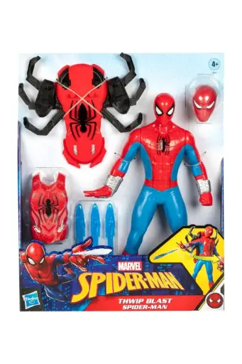 [BOYSNHEF8841] Marvel Spider-Man Thwip Blast Spider-Man Action Figure with Accessories F8841