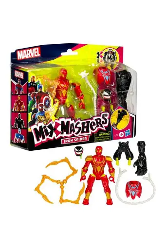 [BOYSNHEF9217] Marvel MixMashers Iron Spider Deluxe Action Figure w/ Accessories F9217