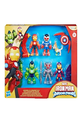 [BOYSNHEG1255] Marvel Ironman And His Awesome Friends Armored-Up Avengers Pack G1255