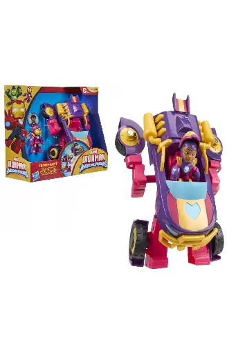 [BOYSNHEG1476] Marvel IronMan And His Awesome Friends Ironheart 2-in-1 Mech Suit & Vehicle G1476