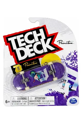 [BOYSOSE6067049] Tech Deck Fingerboard with Authentic Designs Assorted 6067049 - Primitive - Purple/Snake