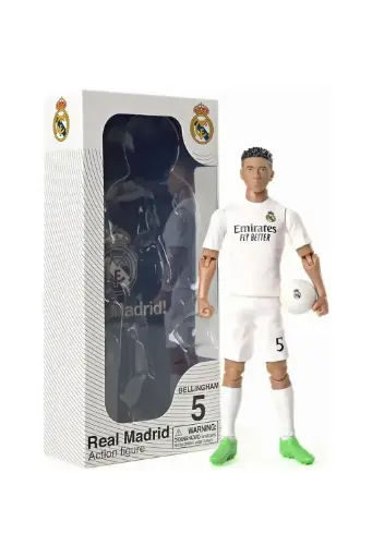 [BOYSOSE83613] Banbo Toys Real Madrid CF Jude Bellingham 8" Collectible Soccer Action Figure 83613
