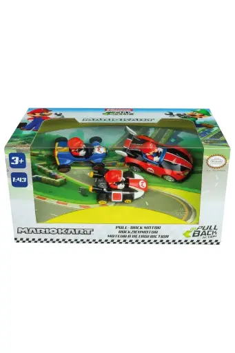 [BOYSSTC13016] Carrera Pull & Speed MARIOKART Pull-Back Motor Cars 13016