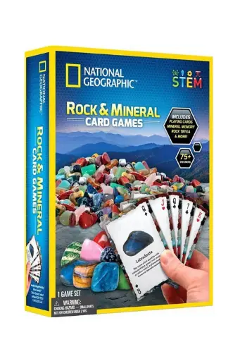 [BOYSUTG8029844] National Geographic Rock & Mineral Card Games 8029844