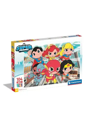 [BRDGGCA25720] Clementoni Supercolor 104 Maxi DC SuperFriends Puzzle 25720
