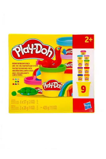 [EYRSNHEF7369] Play-Doh Bright Rainbow 9 Pack F7369