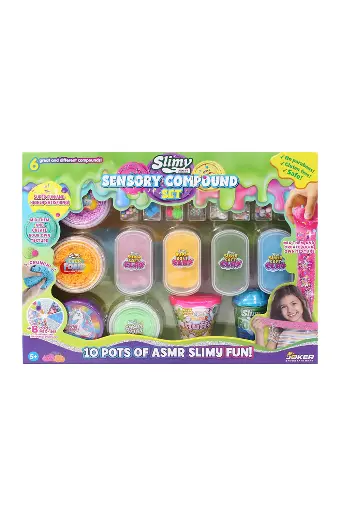 [EYRSOSE33517] Joker Slimy Sensory Compound Set with 10 Pots of ASMR Slimy Fun 33517