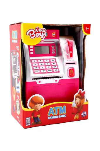 [EYRSTTC698080] New Boy Roleplay ATM Savings Machine - Pink 698080