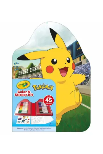 [EYRSTTG040785] Crayola Pokemon Colour and Sticker Art Kit 040785