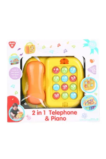 [EYRSUTG2185] Playgo 2 in 1 Telephone & Piano 2185