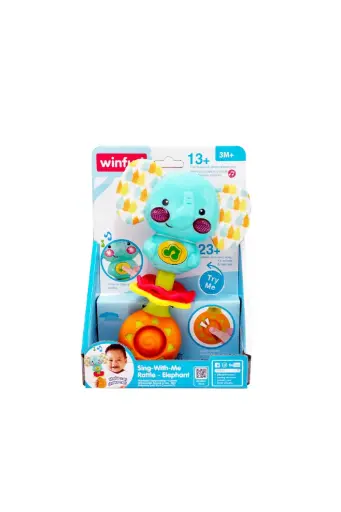 [EYRSWTI251204] Winfun Sing-With-Me Rattle - Elephant 251204