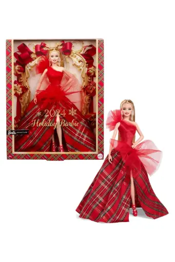 [GRLSAQCHRM61] Barbie Signature Doll 2024 Holiday Barbie Blonde Fashion Doll HRM61