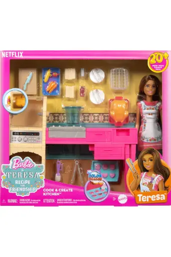 [GRLSAQCJCT06] Barbie and Teresa Recipe for Friendship Teresa Fashion Doll Cook & Create Kitchen Playset JCT06