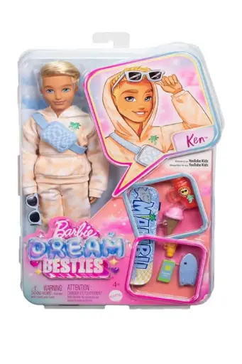 [GRLSAQCJDD75] Mattel Barbie Dream Besties Doll and Accessories Ken Posable Fashion Doll JDD75
