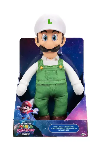 [PLSHOSE43237] Nintendo The Super Mario Galaxy Movie Fire Luigi 15" Posable Plush 43237