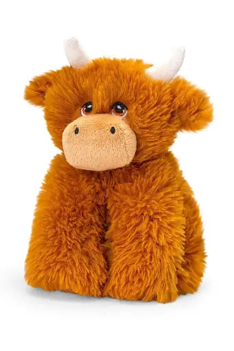 [PLSHUTGSE0832] Keel Toys 25cm Brown  Highland Cow Plush SE0832