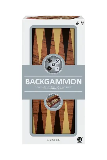 [BRDGUTGTG1906] Merchant Ambassador Classic Board game Folding Wood Backgammon Set TG1906