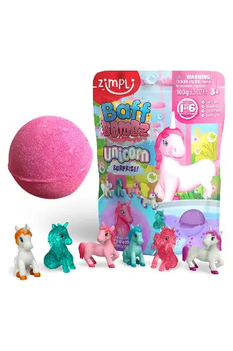 [EYRSNHE6929] Zimpli Unicorn Surprise Baff Bombz 6929