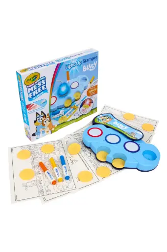 [EYRSTTG750274] Crayola Colour Wonder Mess Free Colouring Magic Light Up Bluey Stamper Art Set 750274