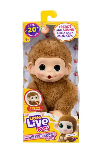 [GRLSUTG26766] Little Live Pets My Baby Monkey Minis - Pepi Peach 26766