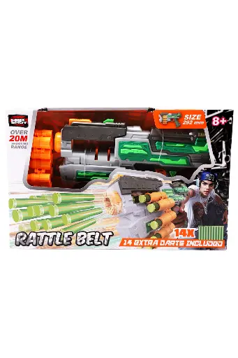 [GUNSTTCSFJ8056] Hip Shot Battle Belt Dart Blaster with 14 Soft Darts SFJ8056