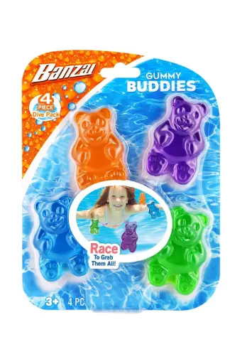 [OTDRWTI8284] Banzai Gummy Buddies Pool Diving Toys 8284