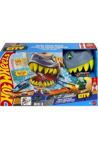 [BOYSAQCJHL96] Hot Wheels City Shark Beach Playset JHL96
