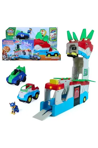 [EYRSOSE6076044] Paw Patrol Movie 3 Dino MObile Vehicle Headquarters Playset 6076044